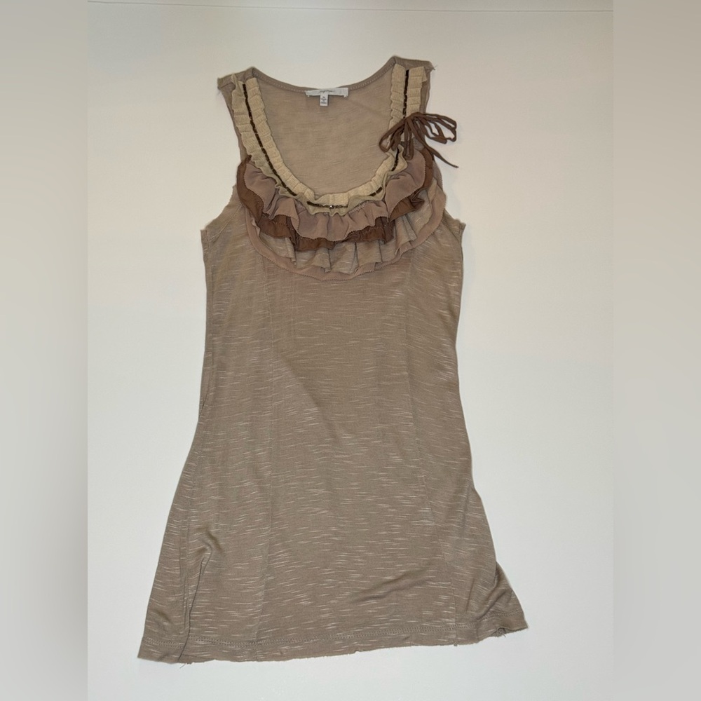 Adorable Taupe Tank Top